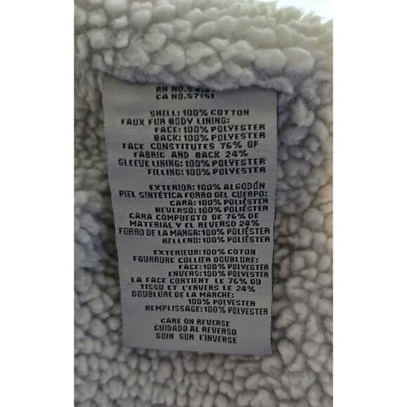 Levi's Jacket Gray Acid Washed Denim Belted Sherpa Moto Punk Streetwear Women M - Picture 8 of 8